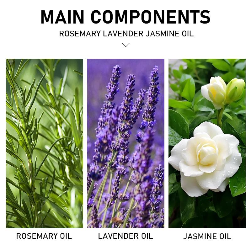 ROZINO 3 IN 1 ROSEMARY LAVENDER + JASMINE OIL Moisturizing Care Oil for Whole Body Easy Absorption Hydrating & Smooth Formula 100ml