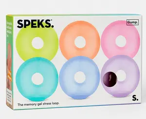 SPEKS Gump Sensory Rings – 6-Pack Memory Gel Fidget Set