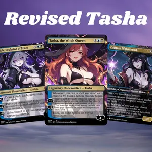 Proxy 100+ Cards Commander Deck – Tasha Witch Queen Baddies | Tasha the Witch Queen Dimir Spell Theft Mill Deck | Blue Black Demon Steal & Exile Tribal Combo EDH for Card Players