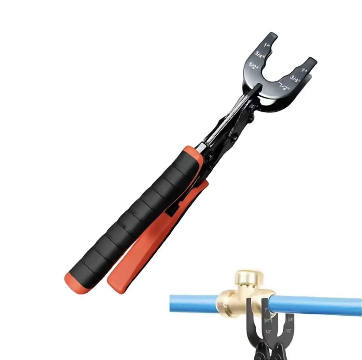 Push Fit Disconnect Tong Tool - Plumbing fitting tools for 1/2, 3/4, 1 Inch brass PEX Pipe, for demount Removal PEX PVC Copper Pipe, Quick Connect Tools,Pipe Wrench
