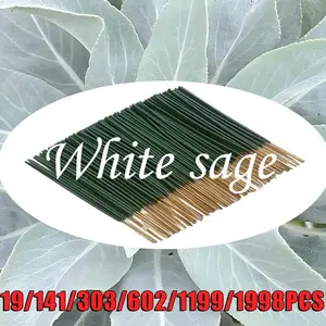 High-Quality Sage Incense Sticks, 22cm Long Handmade Incense, Natural Sage Powder, Aromatic and Non-Irritating, Ideal for Yoga, Meditation, Reading, Scented Fragrance, Scented Home Fragrance