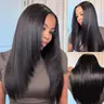 ISEE HAIR Wear Go 9x6 T-Part Layered Cut Bob Yaki Straight Wig Glueless Human Hair–Drawstring Lace Frontal Wig Pre-Cut & Pre-Bleached & Pre-Plucked Hairline & Deep Part Beginner Friendly#TikTokShopFallDealsForYou