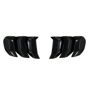 For 2018-2023 Ford Mustang Smoket Black Tail Light Lamp Cover Guard Trim