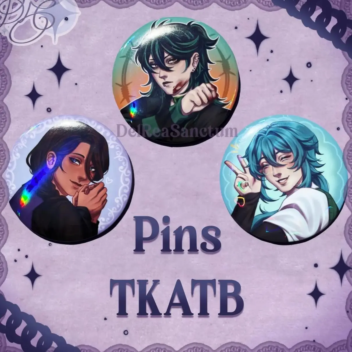 TKATB Sol / Crowe / Hyugo Pin Buttons Gifts for Fans