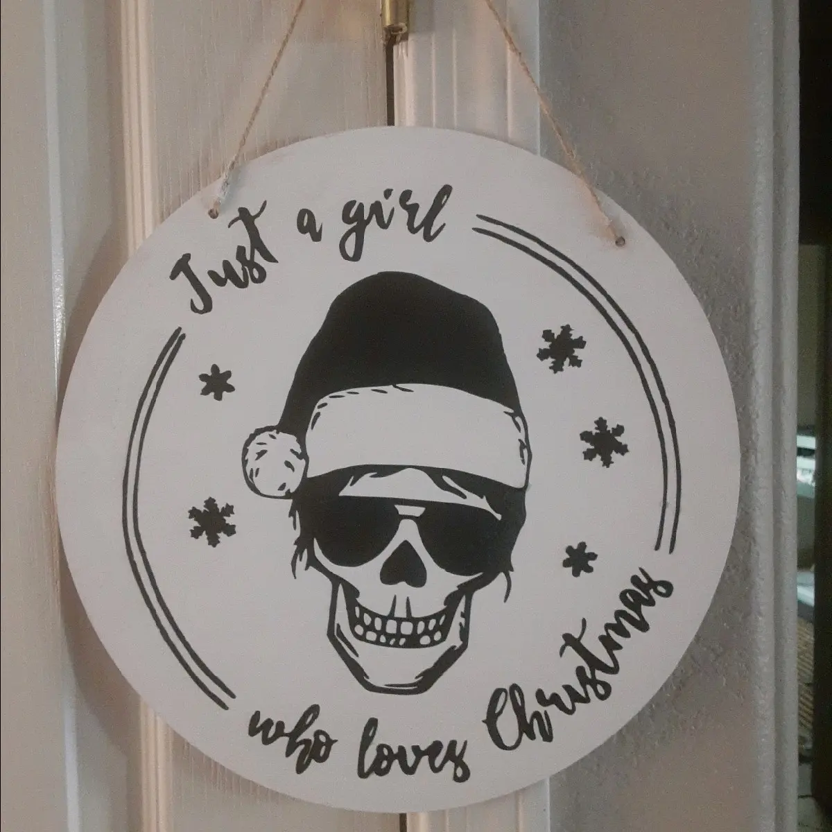 Christmas Skeleton Sign