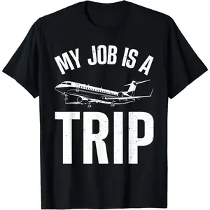 Funny Flight Attendant Art For Men Women Flight Attendant T-Shirt ZZU