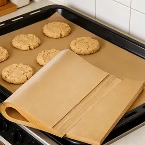 49pcs Heavy-Duty High-Quality Baking Paper | Universal for Cookies / Cakes / Bread / Pies / Pizza | High-Temperature Resistant for Ovens and Air Fryers | Multi-Purpose Kitchen Mat Paper, Easy to Demold and Clean, Suitable for Home Kitchens