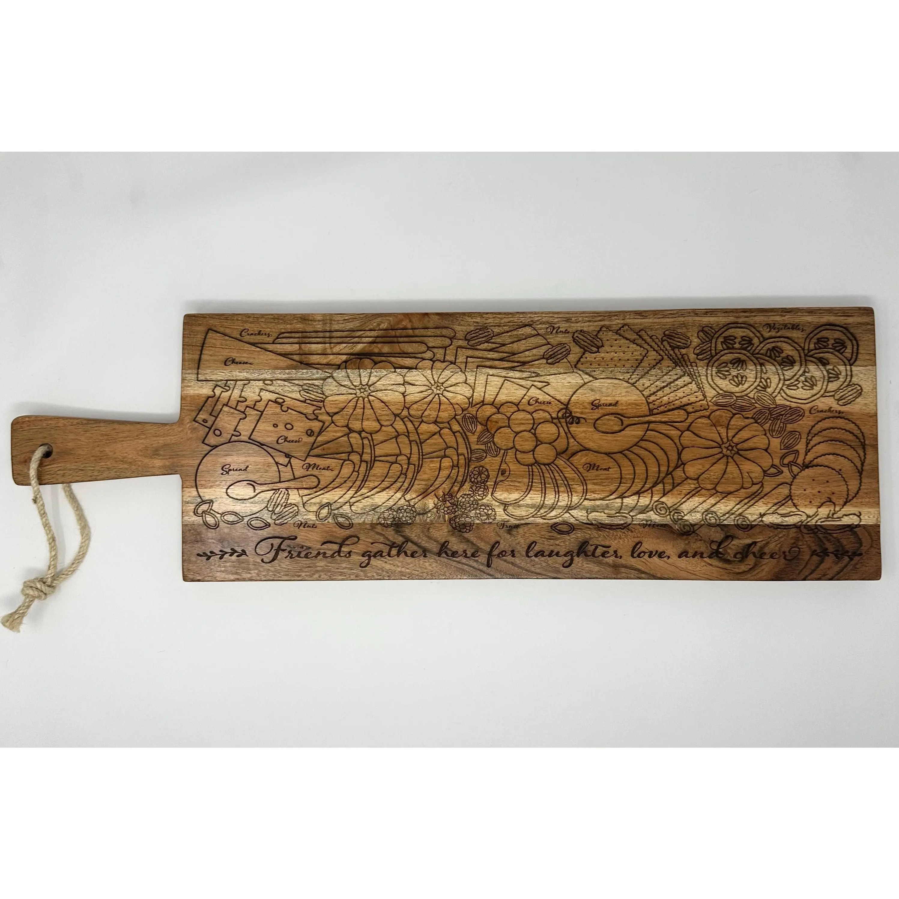 Charcuterie Board, Engraved Bread Board, Meat and Cheese Board, Serving Board,  Fruit and Nut Board, Party Board Food Display Board