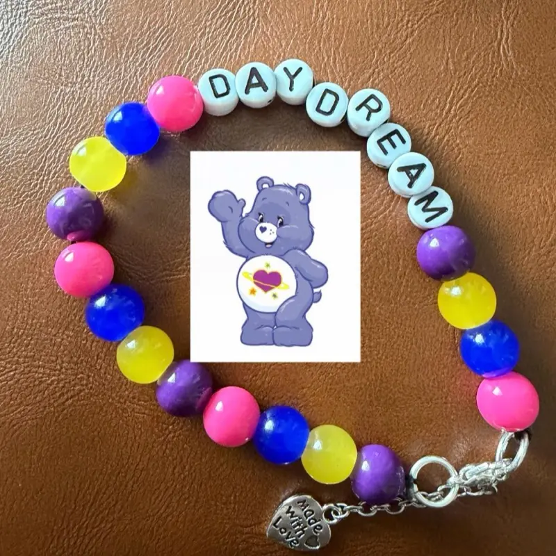 Care Bears beaded bracelet
