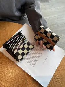 Women's Plaid Pattern Card Holder, Casual Multi Card Slot Card Holder, Fashionable Card Wallet for Daily Use