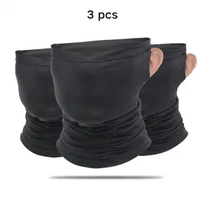 3Pcs Cooling Neck Gaiter with Ear Loops - Breathable Face Mask for Fishing, Cycling & Hiking - Dust & Wind Protection, Stay-In-Place Design summerwins