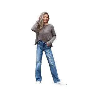 The Maggie from Judy Blue: High-Rise Dad Straight Leg Denim