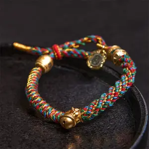 BuddhaStones Attract Good Fortune Tibetan Om Mani Padme Hum Carved Zakiram Goddess of Wealth Amulet Bracelet Trendy Fashionable