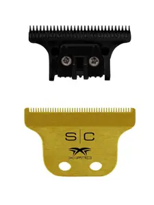 StyleCraft Fixed Gold Titanium Classic X-Pro Trimmer Blade w/ Black Diamond DLC The One Cutter Set