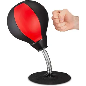 Desktop Punching Bag - Suctions to Your Desk, Cool Gadgets for Office, Gag Gifts for Boss or Coworker, Heavy Duty Stress Relief Boxing Bag