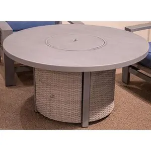 Half Moon Beach Outdoor Fire Pit Table