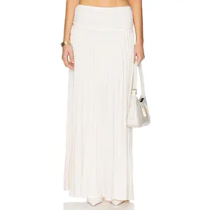 LIONESS Field Of Dreams Maxi Skirt in Ivory