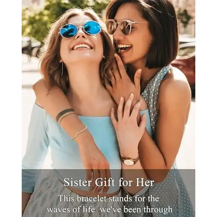 Sister Gifts Bracelet The Waves of Life We've Through Together, Big Sister Little Sister Gift, Sister Birthday Gifts Christmas Gifts Sister Gifts Bracelet The Waves of Life We've Through Together, Big Sister Little Sister Gift, Sister Birthday Gifts Christmas Gifts