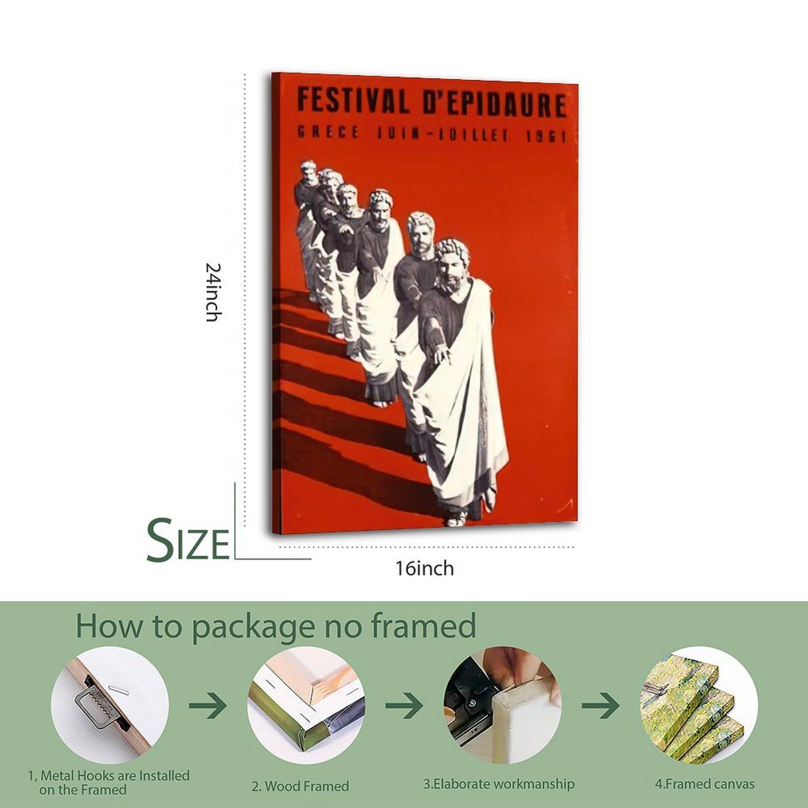 Vintage Poster The First Modern Olympics Poster Decorative Painting Canvas Wall Art Picture Print Modern Family Bedroom Decor