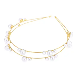 Ettika Faux Pearls Headband