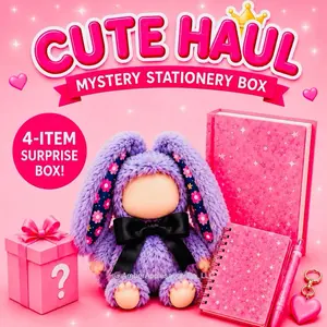 Cute Sealed Blind Stationery Boxes, Collectible Figurine Haul with Home Decor, Anime Action Figure Set, Soft Adorable Realistic Multi-Jointed Figures