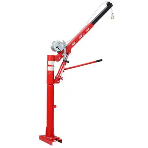 1000 Lbs Pickup Truck Crane With Manual Winch, Four Capacity for 500 lbs/600 lbs/700 lbs/1000 lbs,Heavy Duty Lifting for Factory, Warehouse, Construction