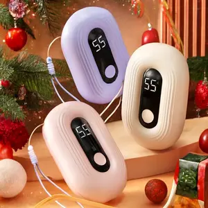 Rechargeable Hand Warmer heater, Portable Pocket Hand Warmer, 3 Heating Modes, USB Electric Detachable, Outdoor Sports, Camping, Christmagift for hers ,New Year Gift