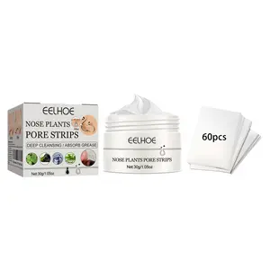 EELHOE Blackhead Removal Nose Strips Tearable Nose Strips Gentle Deep Cleansing Pores Blackhead Acne Removal with 60 Sheets Skincare Comfort