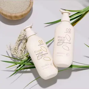 HAOXIN Rice Water Hair Care Set - Gentle Shampoo & Hydrating Conditioner with Vitamin B5 & Aloe Vera for Nourished Hair - Daily Haircare for All Hair Types