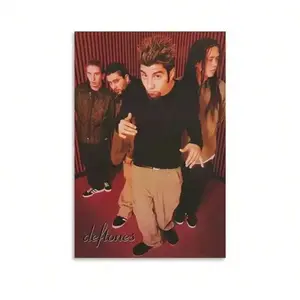 1pc Pop Rock Band Poster Music Album Around The Fur Poster Aesthetic For Wall Art Mural Room Decor Retro Home Decoration Gift