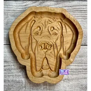 Dog Shape-Great Dane Solid Wood Valet Catch-All Tray