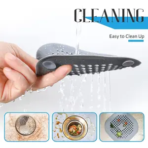Silicone Hair Filter Set, 3-Pack Drain Stopper Drain Cover for Bathtub Shower, Kitchen Odor Eliminator, Anti-Clog Sink Filter, Essential Home Accessory