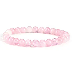 Cherry Tree Collection | Stretch Bracelet | 6mm Beads (Madagascar Rose Quartz)