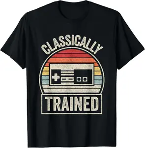 Retro Vintage Classically Trained Video Game T-Shirt