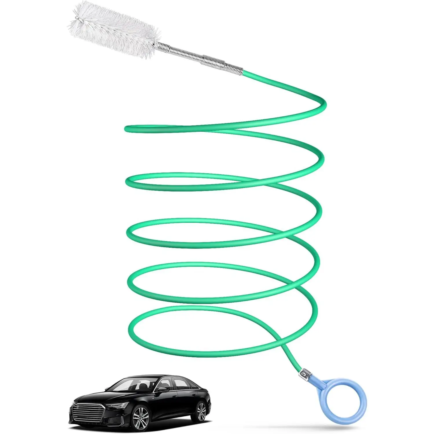 Upgraded Sunroof Drain Cleaning Tool, 78" Flexible Brush, Long Pipe Cleaner for Car Sunroof, Windshield Wiper Drain Hole, Slim Drain Dredging Tool.