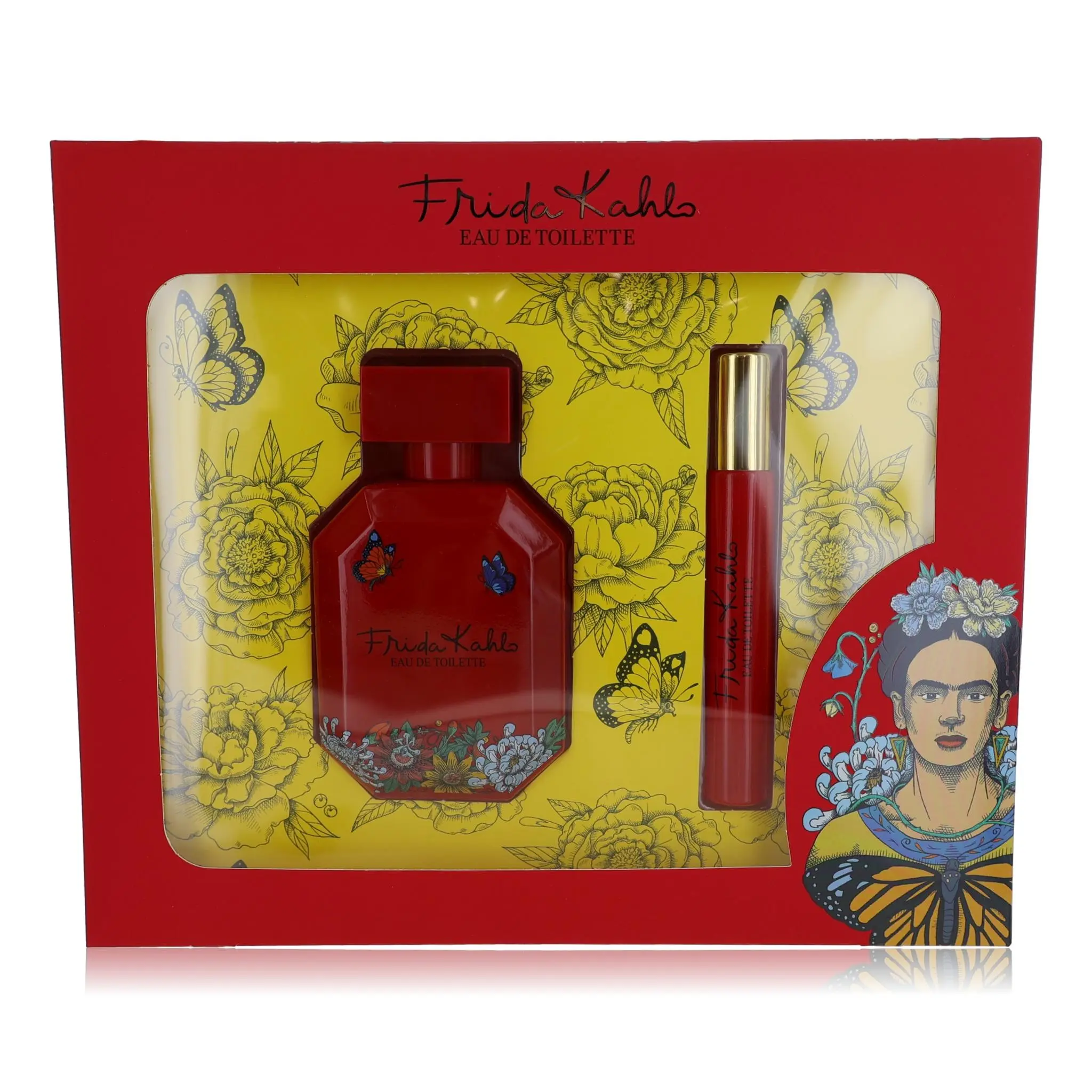 Frida Kahlo by Frida Kahlo, 2 Piece Gift Set for Women, Citrus, Spicy, Vanilla Scents, Cedar, Wood, Liquid, Fragrance Sets, Grapefruit, Floral, Musk Base, Fruity Fresh