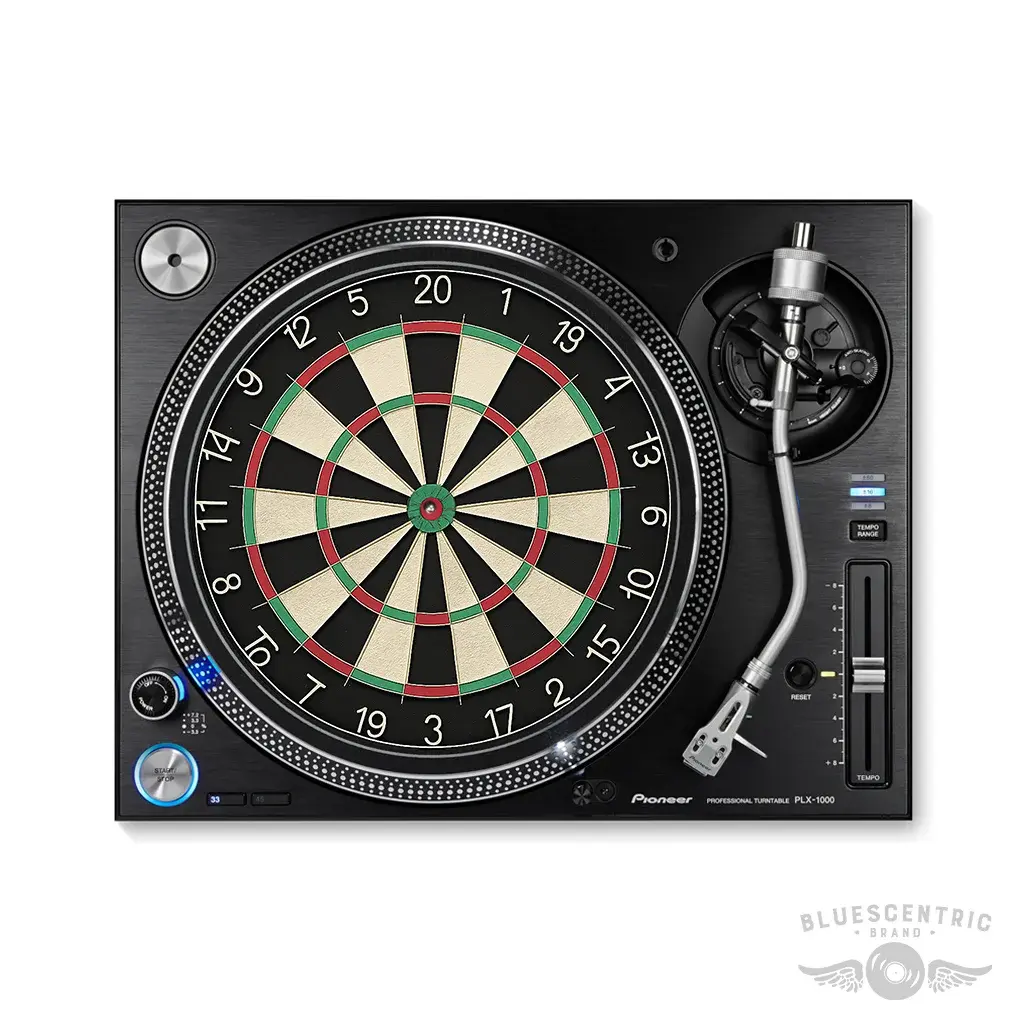 Dartboard Turntable Slipmat for Vinyl Records - Graphic Vinyl Slipmat Dartboard Design