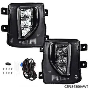 CROSSDESIGN LED Bumper Fog Light Lamps W/Switch  Fit For 16-18 Chevy Silverado 1500 US