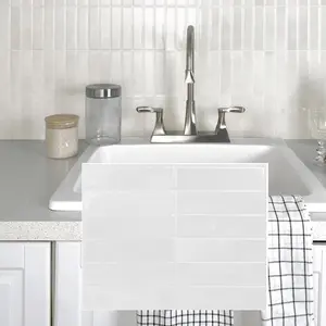 3D Self-adhesive Wall Sticker, Waterproof Heat Insulation Decorative Sticker, Easy Cleaning Wallpaper for Kitchen, Bathroom, Living Room, Dining Room, Home Modern Interior