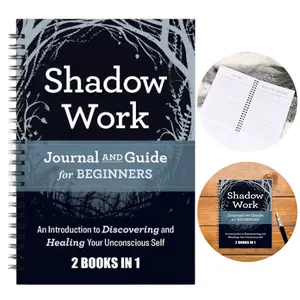 Shadow Work Journal & Guidebook, Workbook, 2-In-1 Mental Development, Dark Psychology, Unconscious Self Discovery, Includes Writing Prompts & Exercises, Journal And Guide