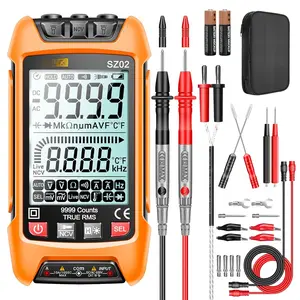 Digital Multimeter  Testers TRMS 9999 Counts Anti- Ohm Amp  Meter Measures NCV, Current/,Resistance,Continuity,Capacitance,diodes,Auto-ranging Electrical Tools
