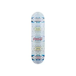 Kith x Coca Cola Pendleton Logo Skateboard Deck White Sand