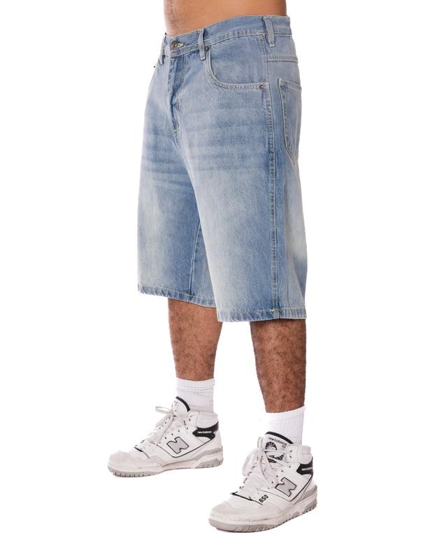 Dirt Washed Blue Loose Jorts