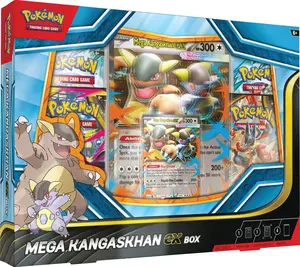 Pokémon TCG Mega Kangaskhan ex Box Includes 1 Foil Promo Card & Oversize Lenticular Card 4 Booster Packs Inside