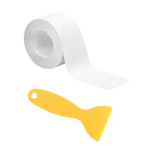 Waterproof Self-Adhesive Sealant Tape - 2 Rolls & Tool for Sink, Bathtub, Countertop Gaps