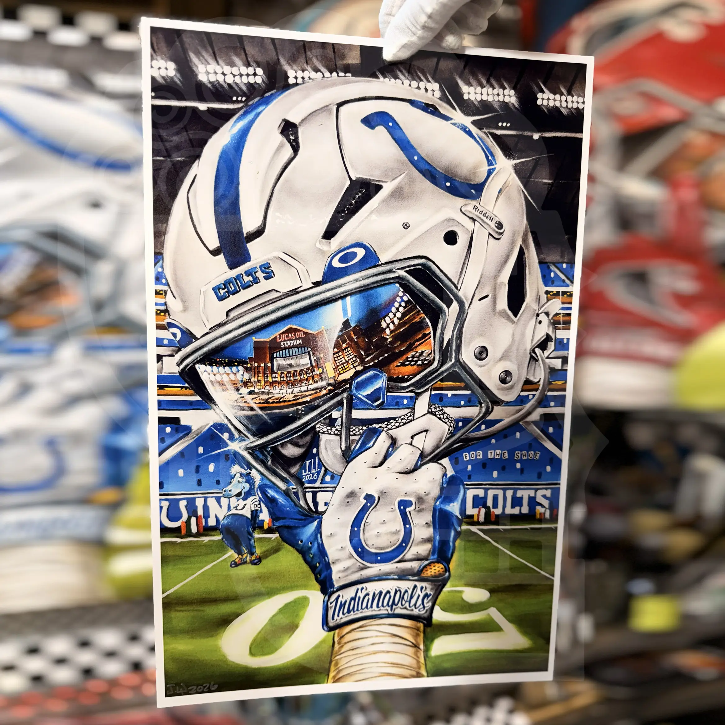 Indianapolis Football Sports Poster Prints and Canvas Prints