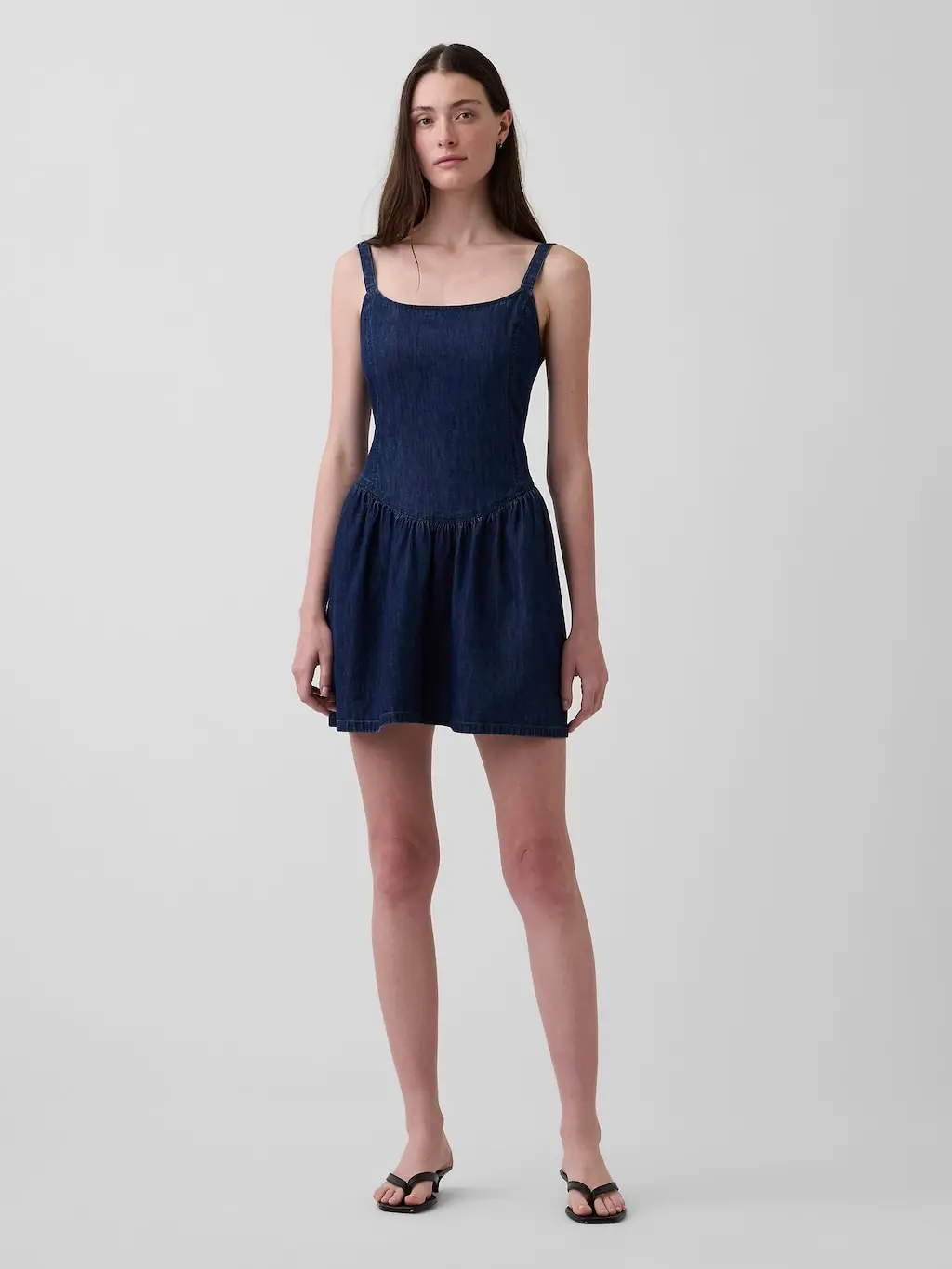 Gap Women's Denim Drop-Waist Mini Dress