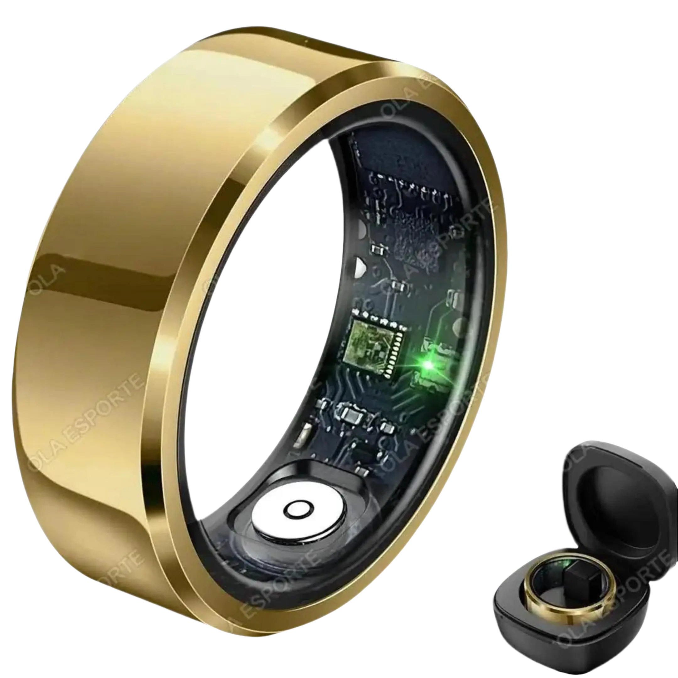 Compact Smart Ring Health Tracker, IP68 & 5ATM Waterproof Wearable Fitness Trackers with Blood Pressure, Heart Rate, Sleep Monitoring, Multi-Sport Mode for Men & Women Fitness Use