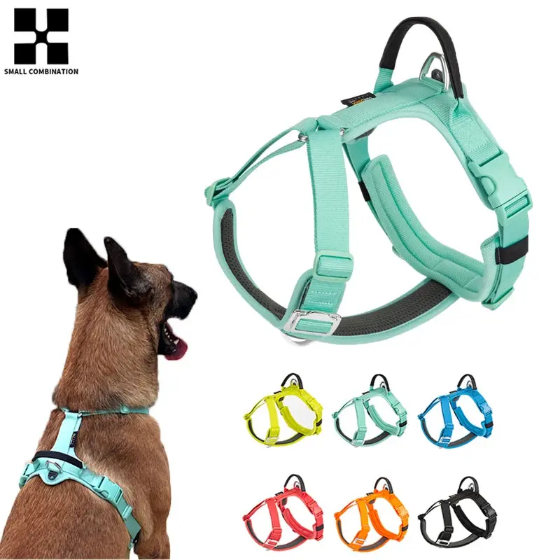 Reflective No-Pull Dog Harness – Adjustable Padded Walking Vest