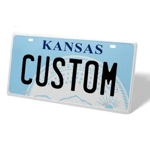 Kansas 12x6  Out Your text Personalized LicenseTag Durable Thickened Aluminum Rust Proof and UVResistantvehicle decor plate